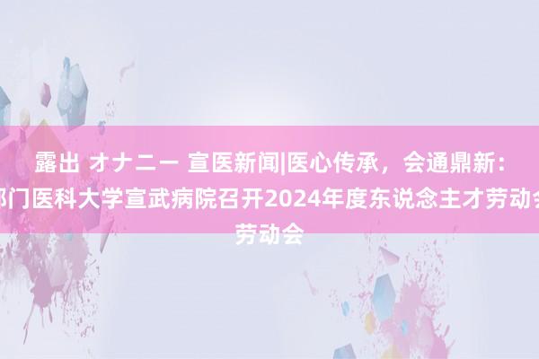 露出 オナニー 宣医新闻|医心传承，会通鼎新：都门医科大学宣武病院召开2024年度东说念主才劳动会