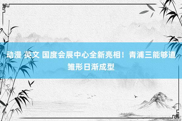 动漫 英文 国度会展中心全新亮相！青浦三能够道雏形日渐成型