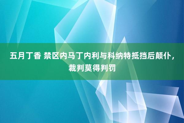 五月丁香 禁区内马丁内利与科纳特抵挡后颠仆，裁判莫得判罚