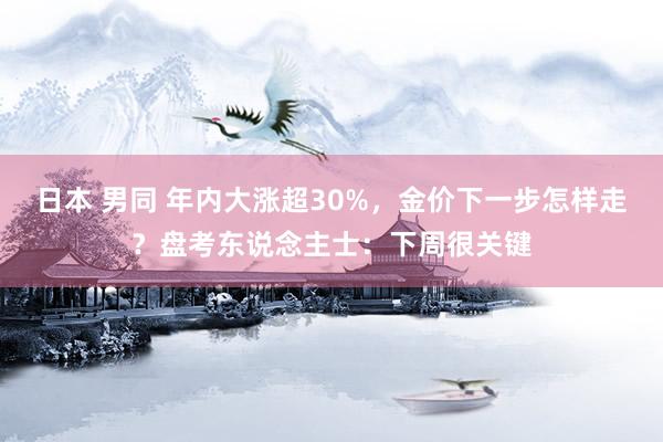 日本 男同 年内大涨超30%，金价下一步怎样走？盘考东说念主士：下周很关键