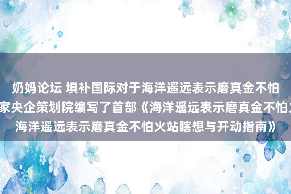 奶妈论坛 填补国际对于海洋遥远表示磨真金不怕火系统性策划空缺 这家央企策划院编写了首部《海洋遥远表示磨真金不怕火站瞎想与开动指南》