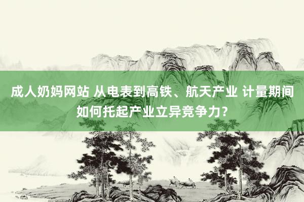 成人奶妈网站 从电表到高铁、航天产业 计量期间如何托起产业立异竞争力？