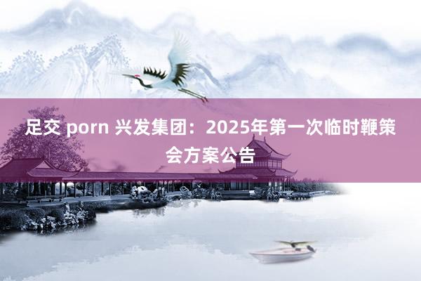 足交 porn 兴发集团：2025年第一次临时鞭策会方案公告